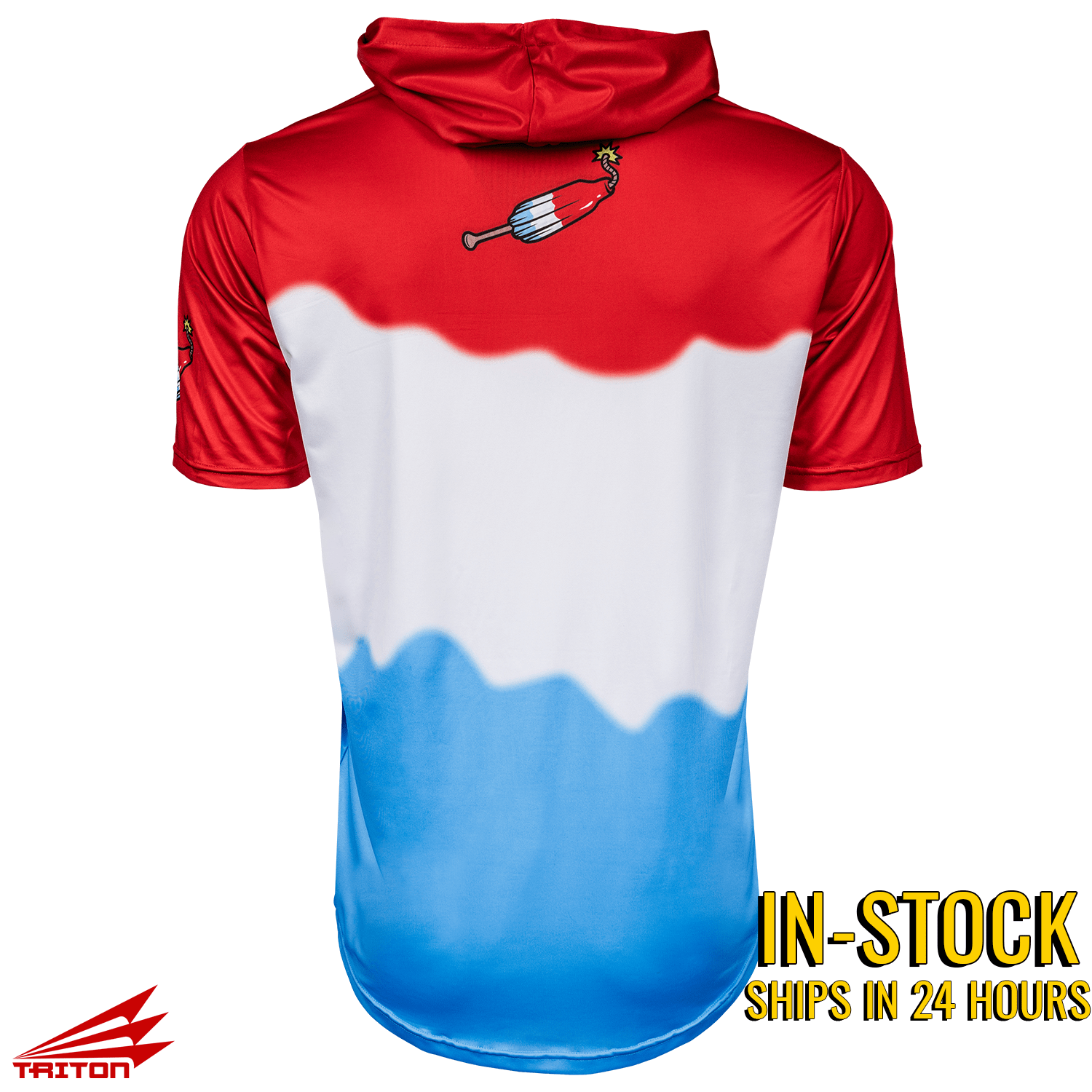 Bomb Squad Pop Baseball HyperMAX Short Sleeve Hoodie