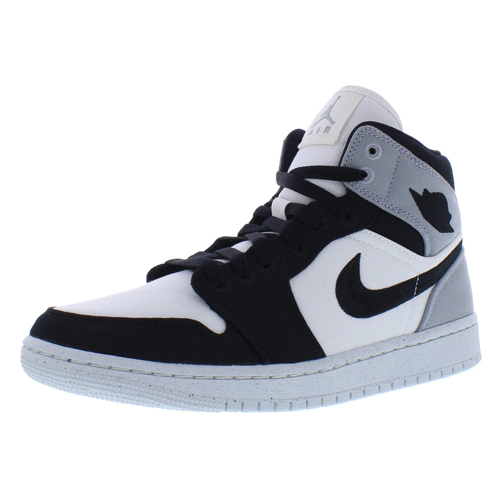 For for Air for 1 Mid SE Womens Shoes Model MSS-DV0427100 Color Sail/Black/Light Steel Grey 100% Authentic