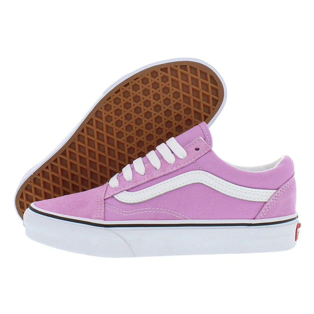 For Old Skool Unisex Skateboarding Shoes Orchid/True White Color | 100% Authentic Made in China Model MSS-VN0A3WKT3SQ