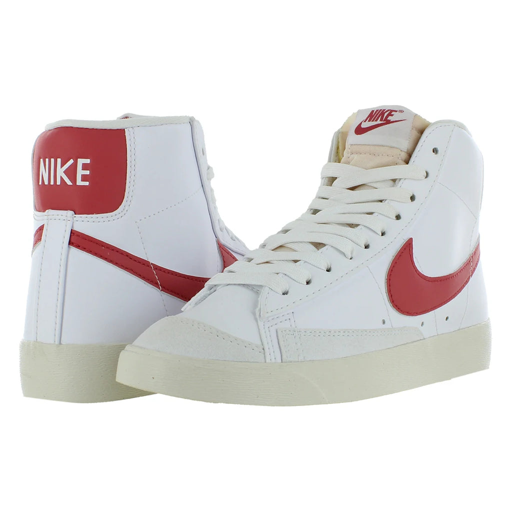 For Blazer Mid 77 Next Nature Women's Sneakers White/Adobe/Red Stardust/Sail Lightweight Stylish for Autumn Season Made China