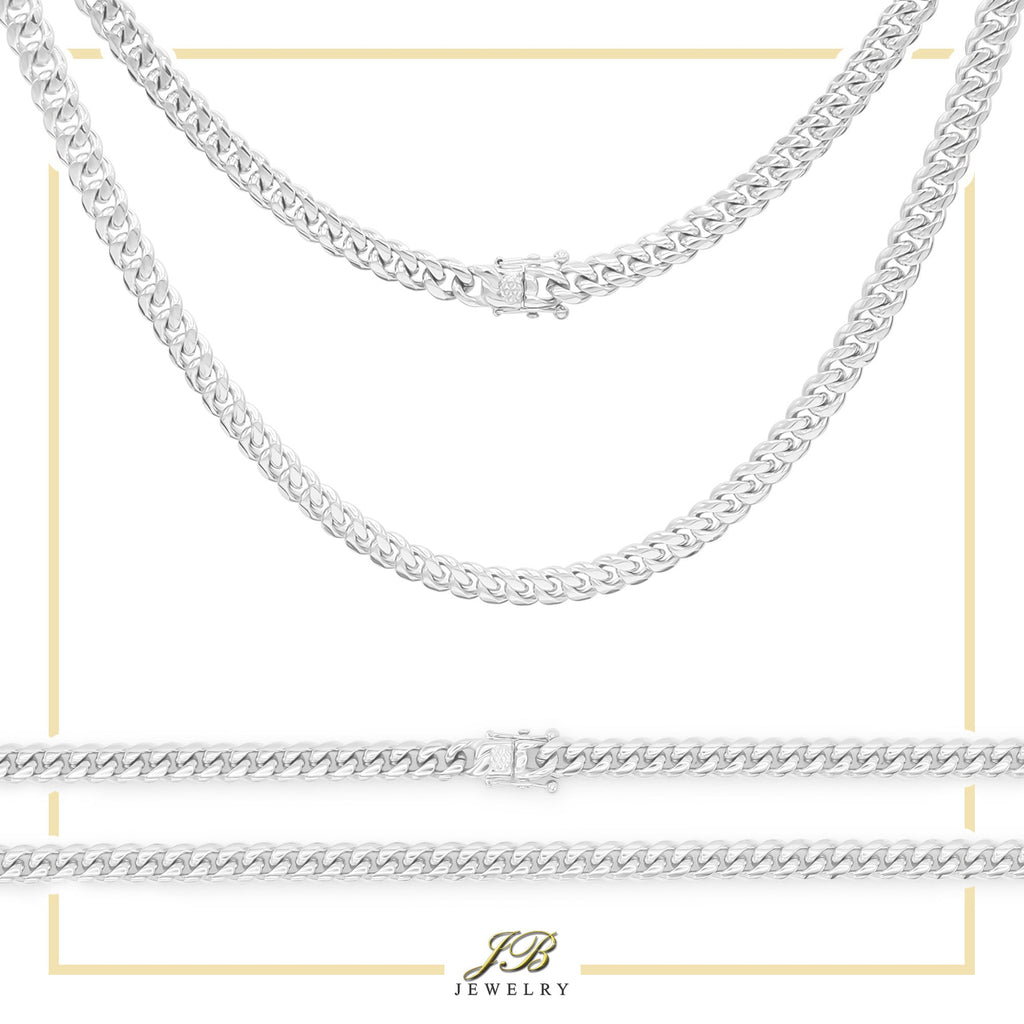 Silver Cuban Link Stainless Steel Necklace 30"