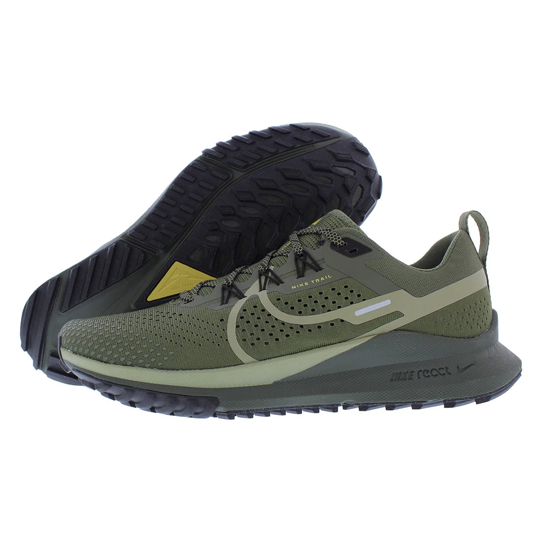 For React Pegasus Trail 4 DJ6158202 Unisex Athletic Shoes Medium Olive/Neutral Olive Cushioning EVA Mesh TPU Insoles for Summer