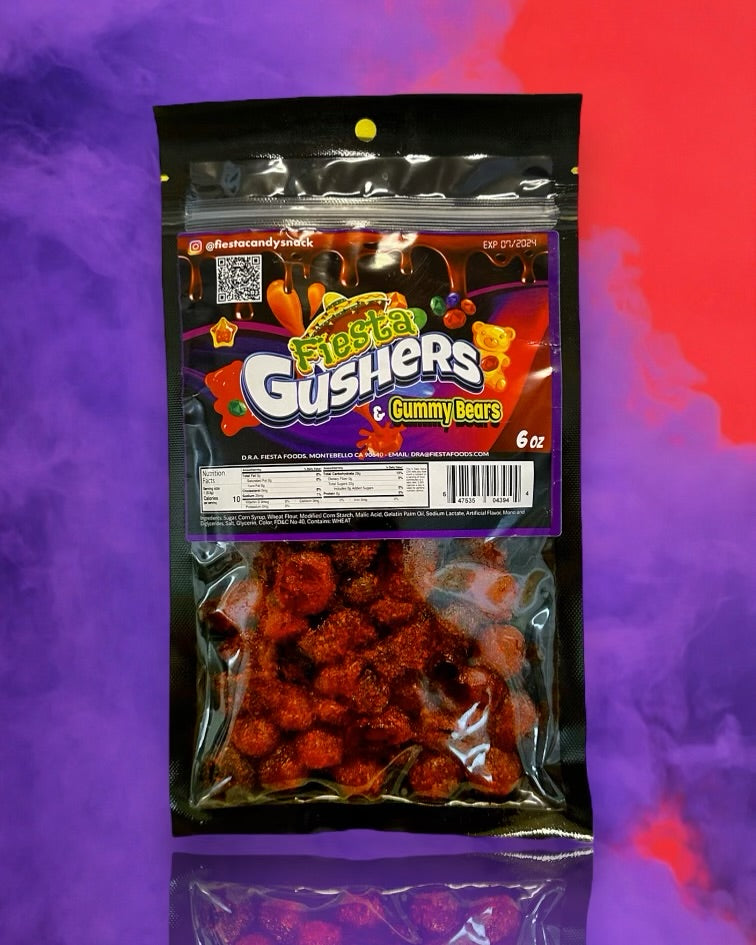 Fiesta's Gushers Gummy Bears with Chamoy