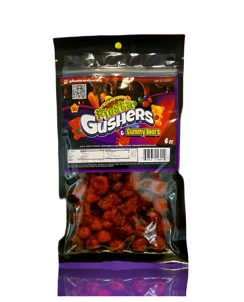 Fiesta's Gushers Gummy Bears with Chamoy