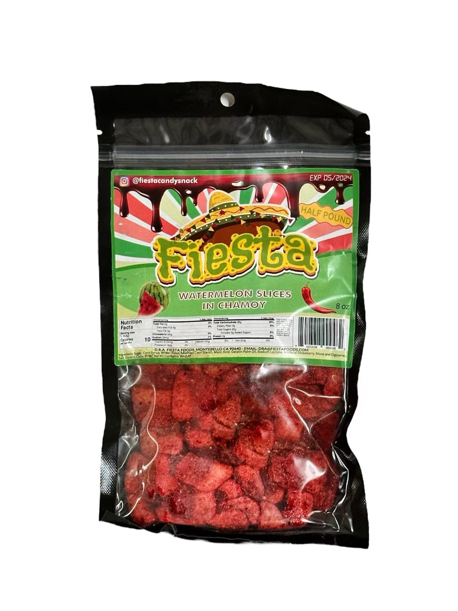Fiesta Watermelon Slices in Chamoy: A Sweet and Spicy Adventure!