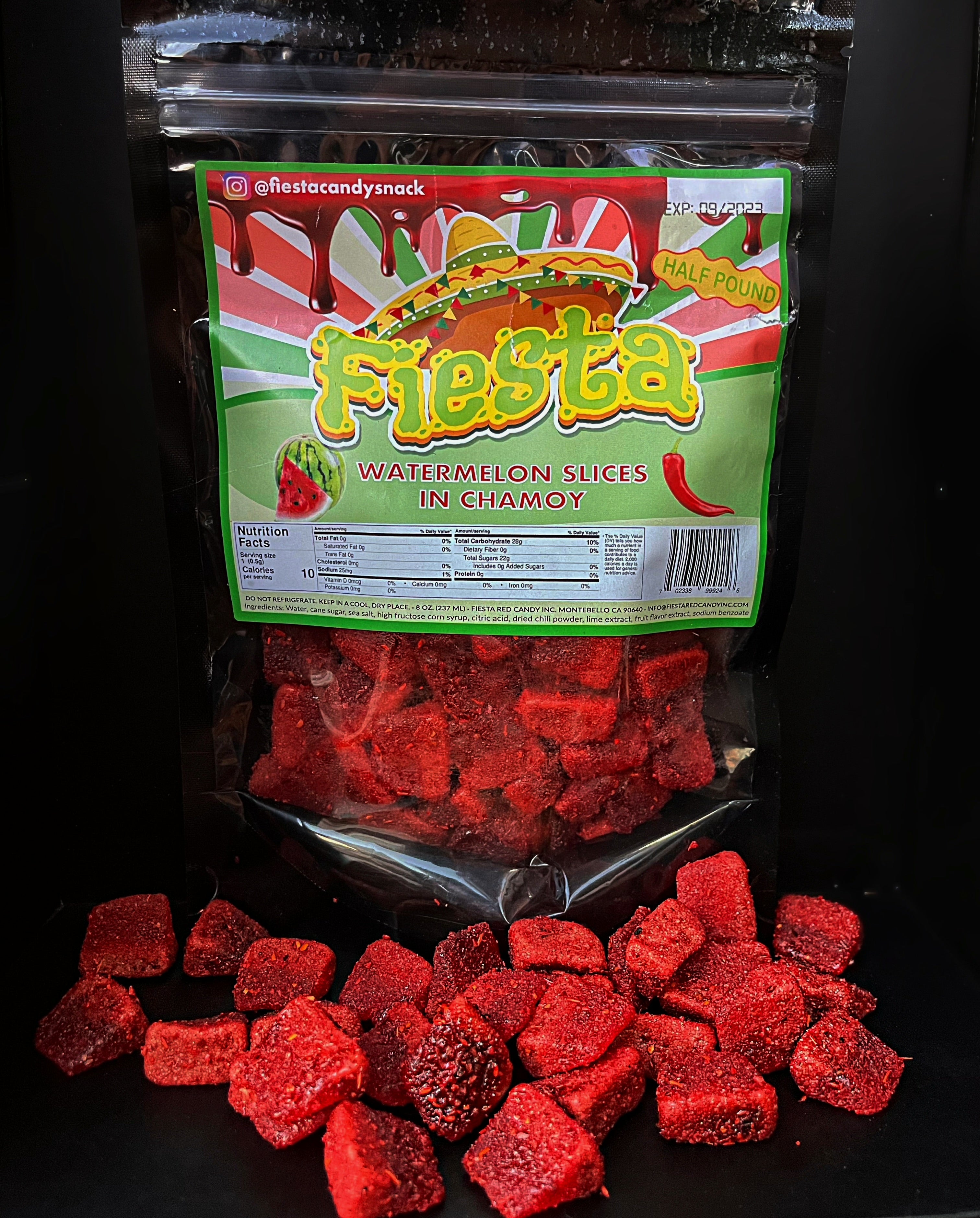 Fiesta Watermelon Slices in Chamoy: A Sweet and Spicy Adventure!