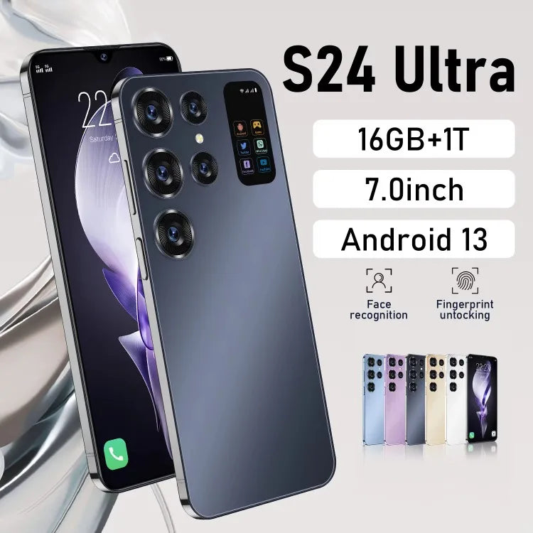 Cellphone Original S24 Ultra 16GB+512GB Smartphone 7inch Unlocked Dual Card 5G Phones Android 13.0 Mobile Phones