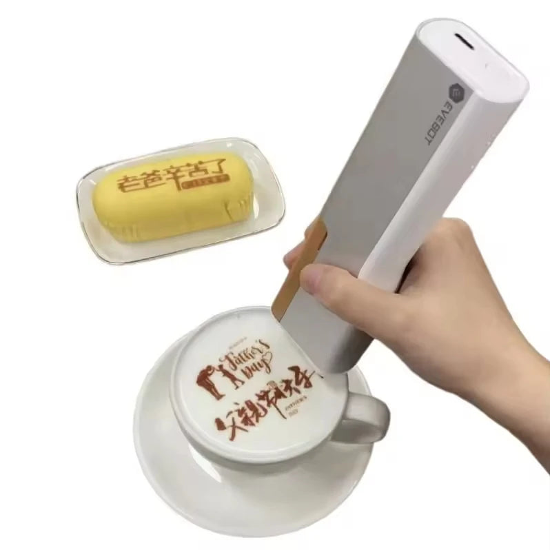 PrintPen Ready to Ship 2022 4 Cups Coffee Printer 3d Printing Latte Can Print Any Photo Selfie Art for Cafe Restaurant