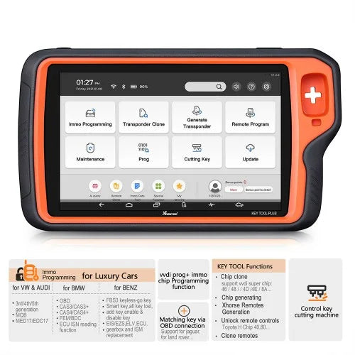 EU Version Free Ship XHORSE XDKPO2GL VA Version KEY TOOL PLUS Professional Auto IMMO Locksmith Key Programmer Tool for Car