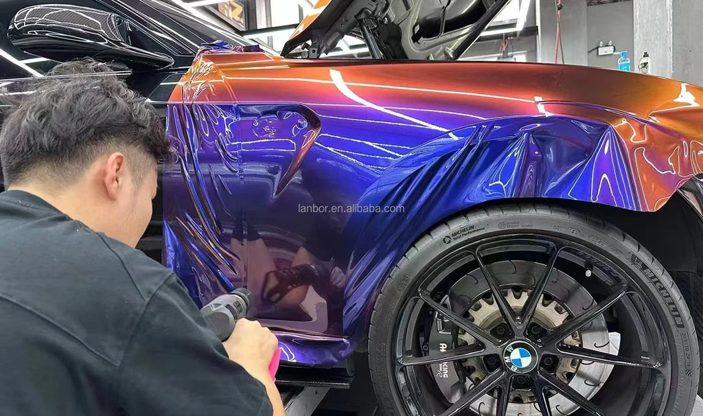 2024 Hot Sales New PET Chameleon Auto Wrapping Vinyl Sticker /auto Wrapping Foil 1.52*18m/roll