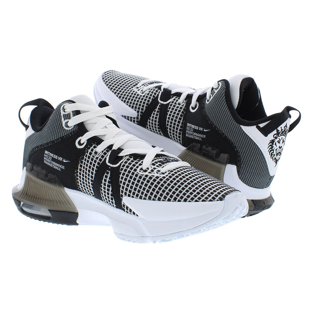 Vietnam Made Witness VII Men's Athletic Shoes White/Black Rubber Insole Summer Spring & Winter DM1123100 | 100% Authentic