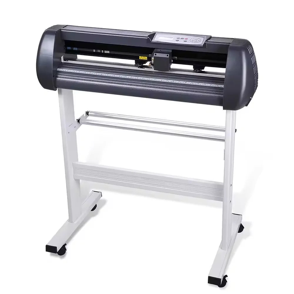 Comb 5 in 1 Heat Press Machine 12"x15" Vinyl Cutter Plotter 28" Desktop USB Port Advertisement Cutting Plotter with Signmaster