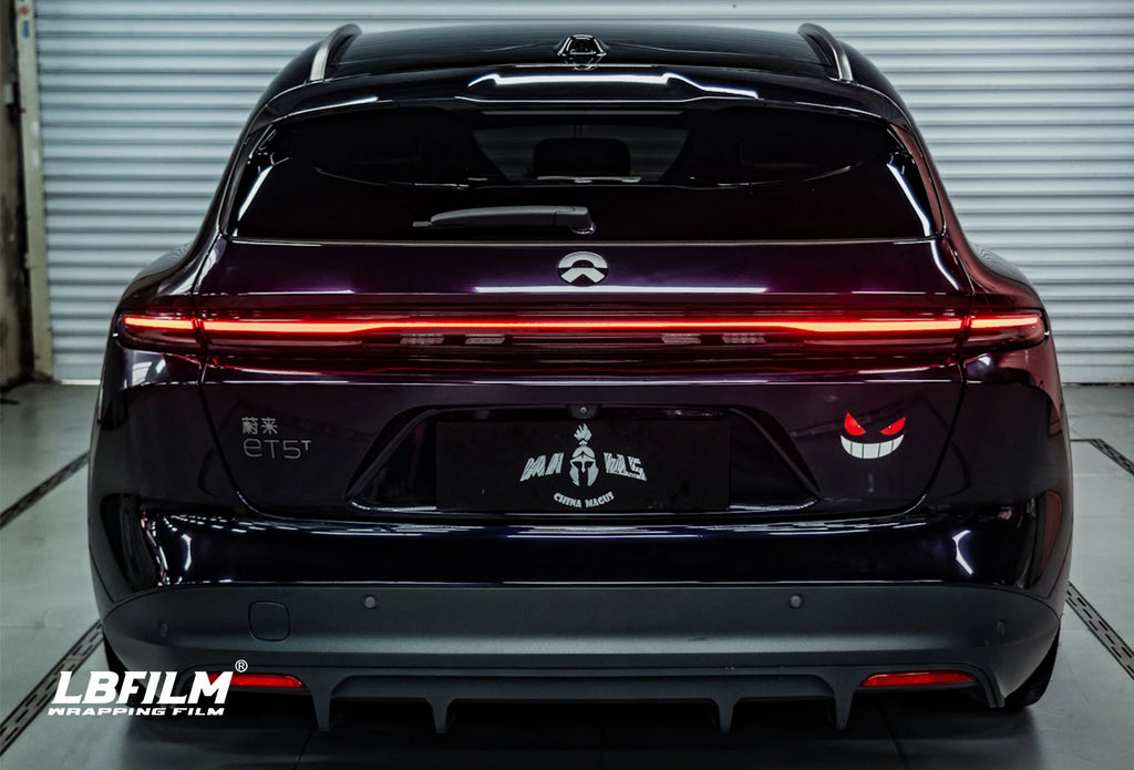 Super Gloss Metallic PET Midnight Purple Auto Wrapping Vinyl PVC Car Wrap Color Film Body Position Anti-Scratch Color-Changing