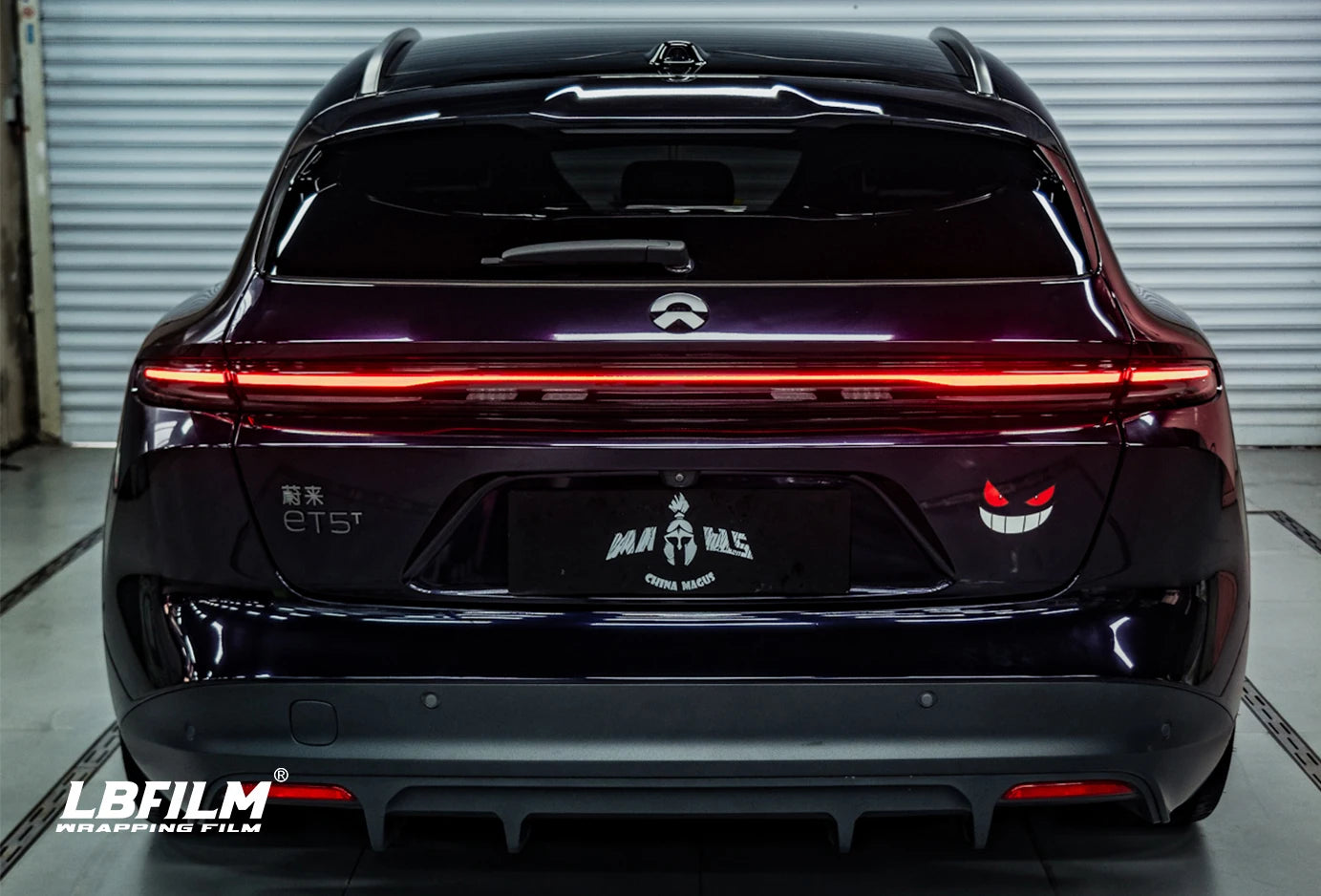 Super Gloss Metallic PET Midnight Purple Auto Wrapping Vinyl PVC Car Wrap Color Film Body Position Anti-Scratch Color-Changing