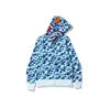 2026 High Quality Bapees Camouflage Shark Zip up Hoodies 100% Cotton Sweatshirt Full Zip HoodieMen Women Unisex Streetwear