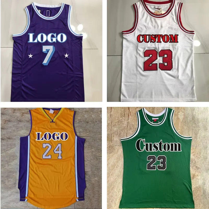 Wholesale High Quality Plus Size Basketball Jersey Custom with Logo Breathable Design New Stitch Jerseys for 30 Teams