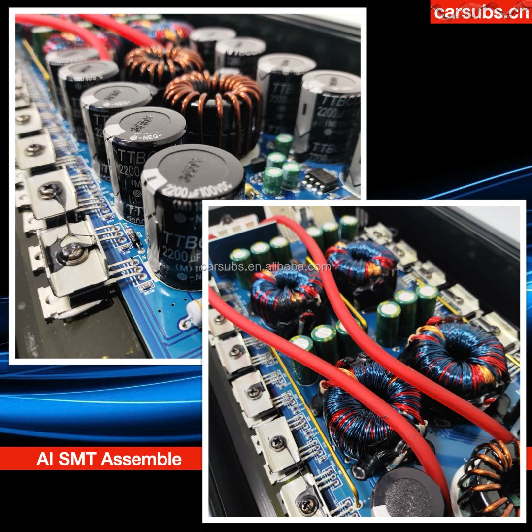 Car Subwoofer Speaker Amplifier Mono RMS 2000W 1D Strong Bass Amplifier Peak 4000W Max 1ohm Class D Car Amplifier Monoblock