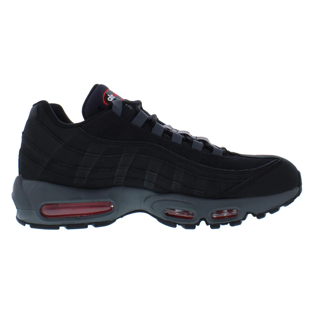 For for 95 Men's Athletic Shoes Black/University Red/Dark Grey Trail Spring Summer Season | 100% Authentic Made Vietnam