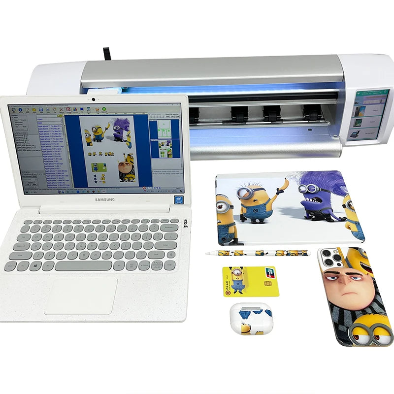 High-precision PS5 Laptop Sticker Skin Cutting Machine Vinyl Sticker Making Machine With Software