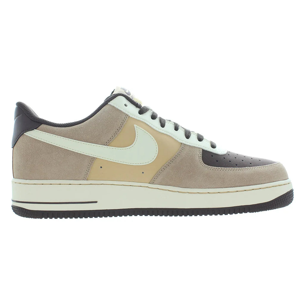 For for Force 1 07 LV8 Retro Unisex Shoes Hemp/Coconut Milk Color Height Increasing Fashion Sneakers Mesh Lining Model