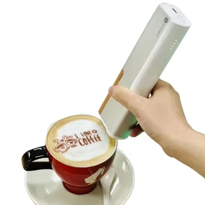 PrintPen Ready to Ship 2022 4 Cups Coffee Printer 3d Printing Latte Can Print Any Photo Selfie Art for Cafe Restaurant