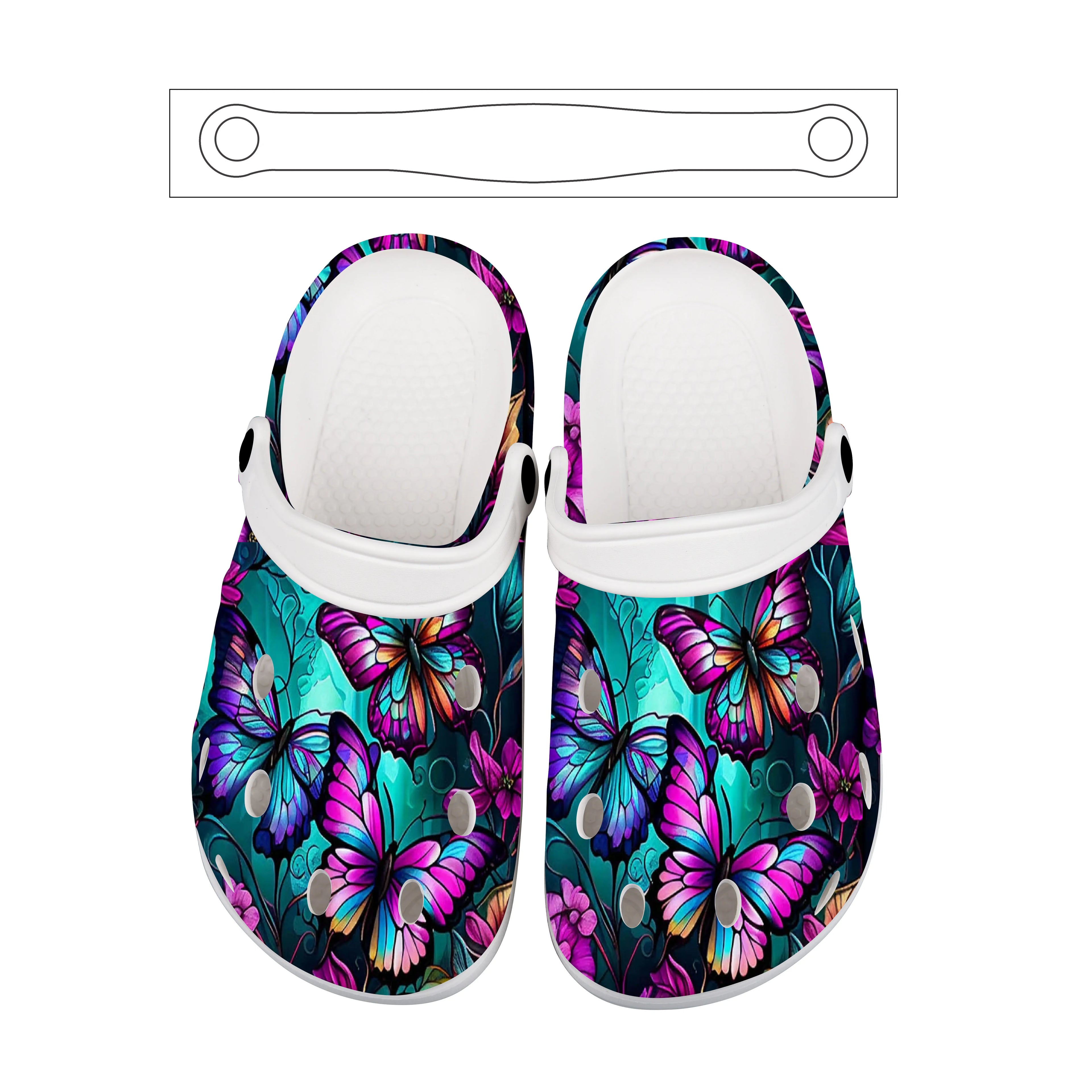 Custom Six Seven Print Platform Garden Shoes Waterproof Clogs Mules Shoes Cartoon 67 Clogs Ladies Garden Shoes for Outdoor