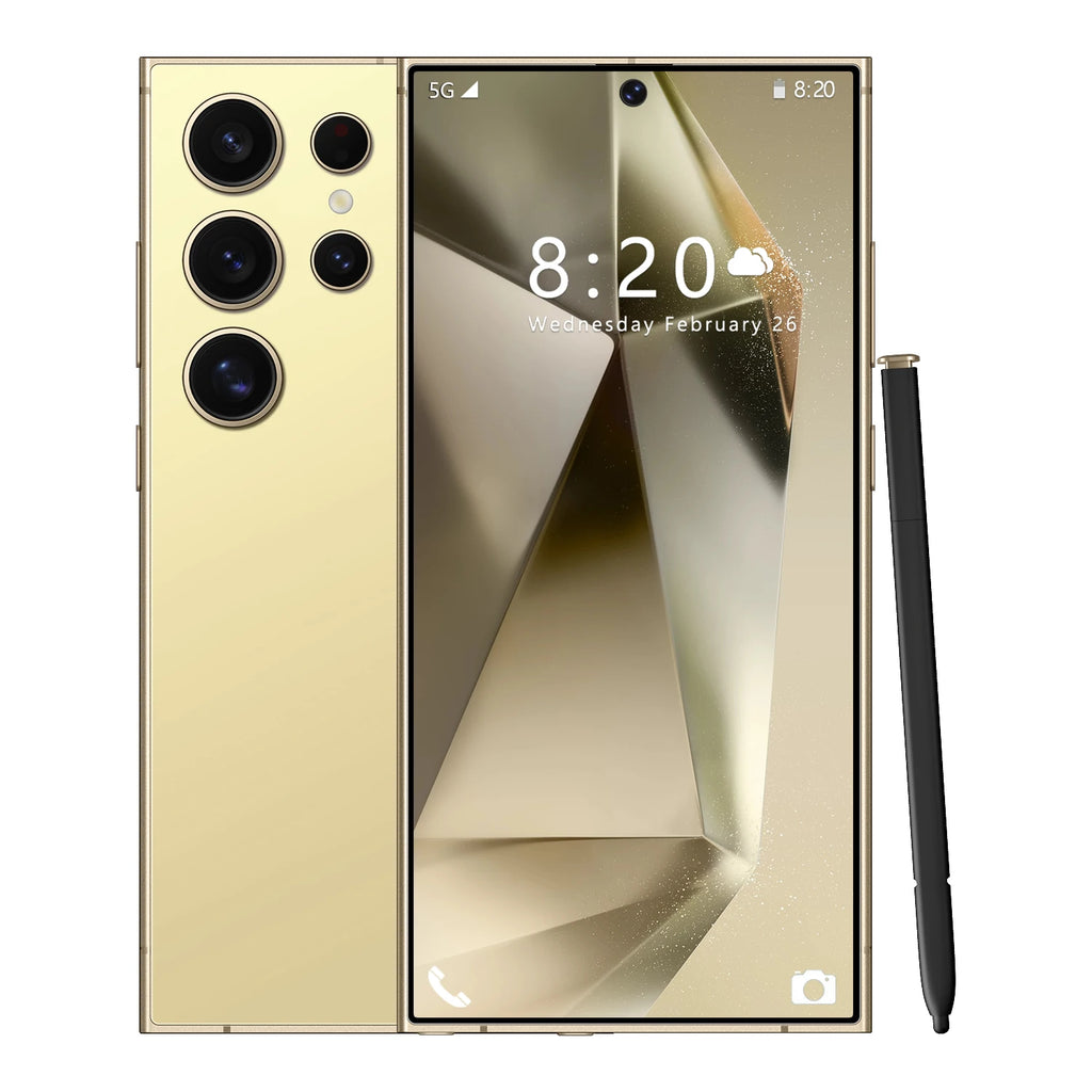 SmartPhone 5G 2024 S24 Ultra16+1TB Mobile Phone Cell Gaming Phone Screen Dual SIM Deca Core 8000mAh 4G/5G Dual SIM