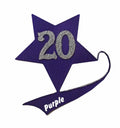Purple Adhesive Backing Tackle Twill Fabbric   for Hockey Jerseys Sports Wear  Hot Melt Tackle Twill Laser Cut Patches