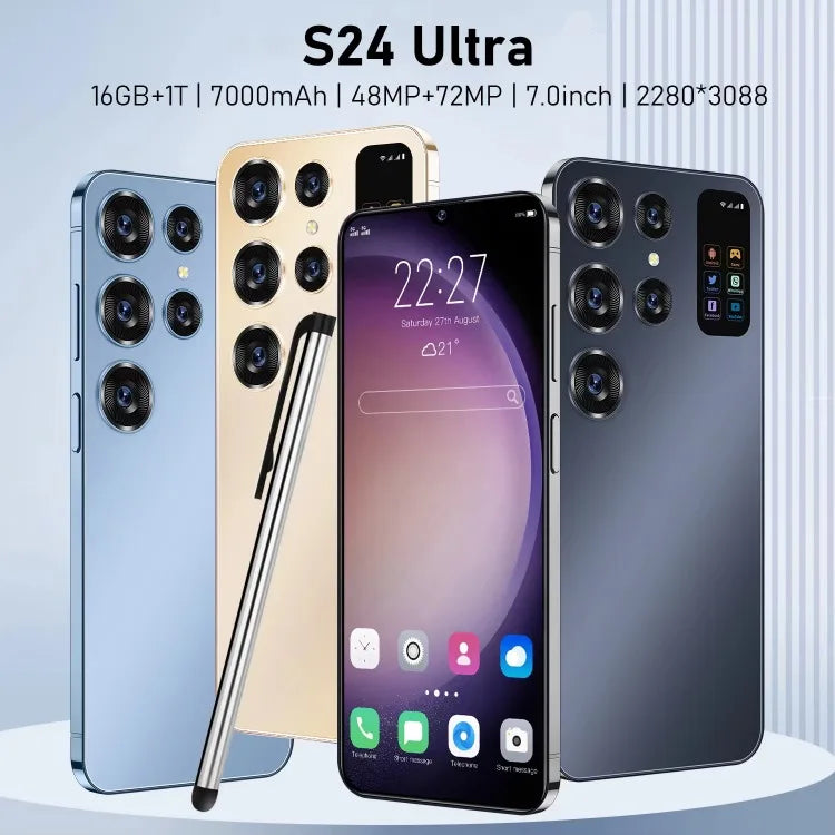 Cellphone Original S24 Ultra 16GB+512GB Smartphone 7inch Unlocked Dual Card 5G Phones Android 13.0 Mobile Phones
