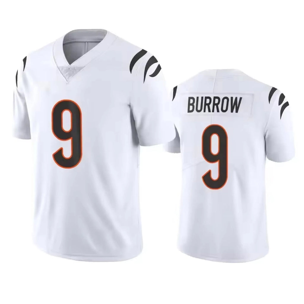 Men's CIN Team Football Jerseys 9 Joe Burrow 1Ja'Marr Chase 2 McPherson Stitched American Football Game Limited Jersey Shirts