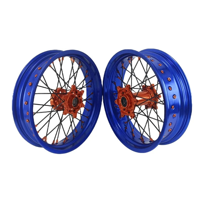 Hot Style Fit YZ/YZF 250/.450 2014-2024 16/17 Inch Wheels Set Motorcycle Supermoto Dirt Bike Wheels