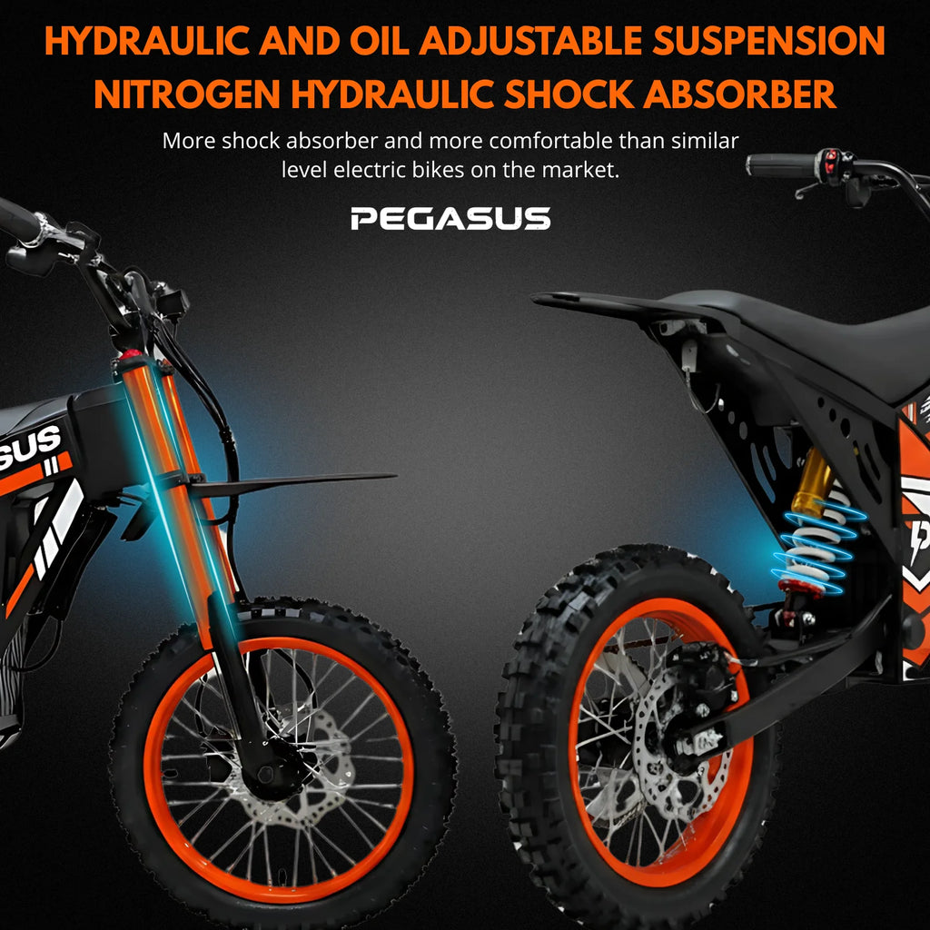 Factory Wholesale Low MOQ 48V 2000W Adult Orange Electric Dirt Bike Off-Road