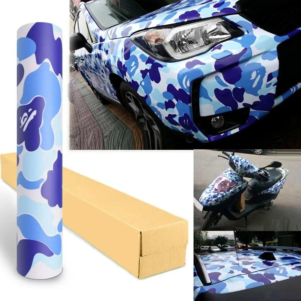 NEWAY 30X150CM Digital Design  Camouflage Car Anime Decorative Vinyl Sticker Camo SUV Motorcycle Vinyl Wrapping Film