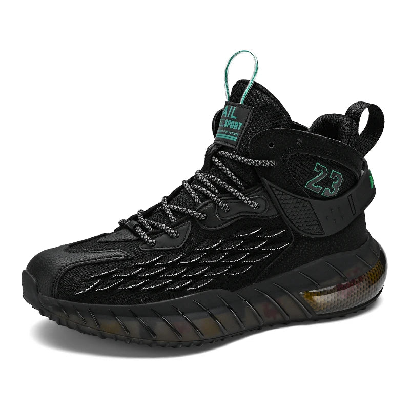 Men's Trendy Sneakers Fashionable Casual Basketball Shoes Comfortable and Breathable Mesh Design for Outdoor Sports in Winter
