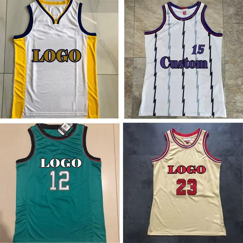 Wholesale High Quality Plus Size Basketball Jersey Custom with Logo Breathable Design New Stitch Jerseys for 30 Teams