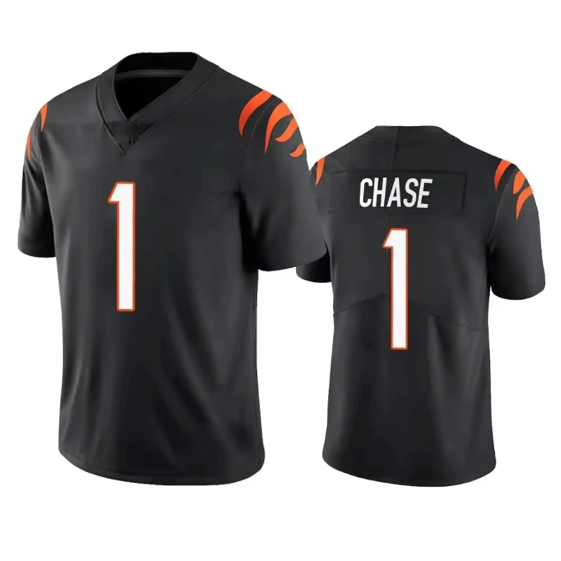 Men's CIN Team Football Jerseys 9 Joe Burrow 1Ja'Marr Chase 2 McPherson Stitched American Football Game Limited Jersey Shirts