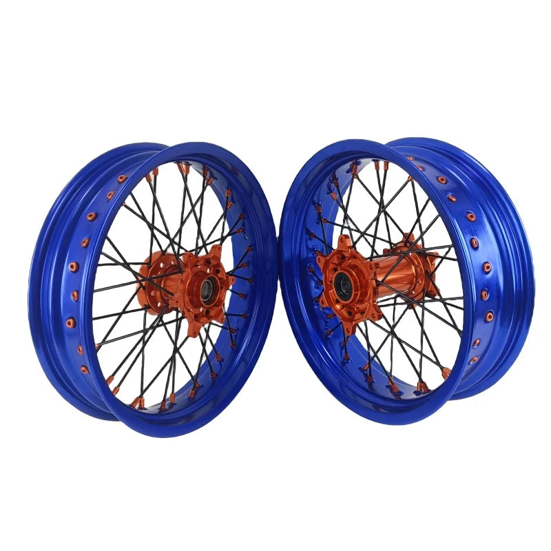 Hot Style Fit YZ/YZF 250/.450 2014-2024 16/17 Inch Wheels Set Motorcycle Supermoto Dirt Bike Wheels