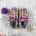 Kids' Canvas Shoes with Bow Black & White Cow Print Skull & Purple-White Cow Print Designs Children Casual Shoes