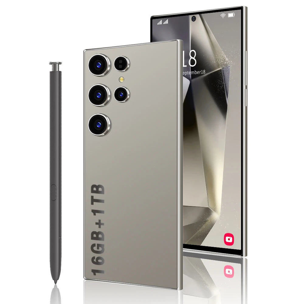 Fnabn Cheap Price Wholesale for S24 Ultra 5G Smartphone 108MP Camera LTE 144Hz LCD Display Dual SIM Face Recognition