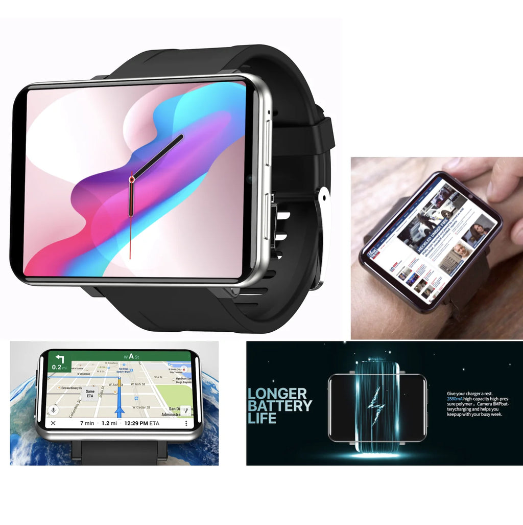 Hottest Selling  4g Android Smartwatch LTE Nano Sim Card 2.86 Inch 3+32GB 2024 Smart Watch Gps  Wifi  App Download DM100
