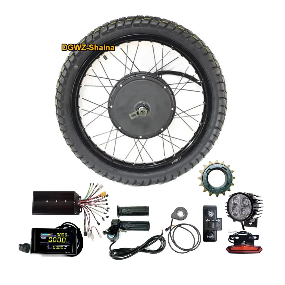 60V 72V 3000W 80km/h 19 Inch 19x1.85 Rim Motorcycle Rim Ebike Electric Bicycle E Bike Conversion Kit