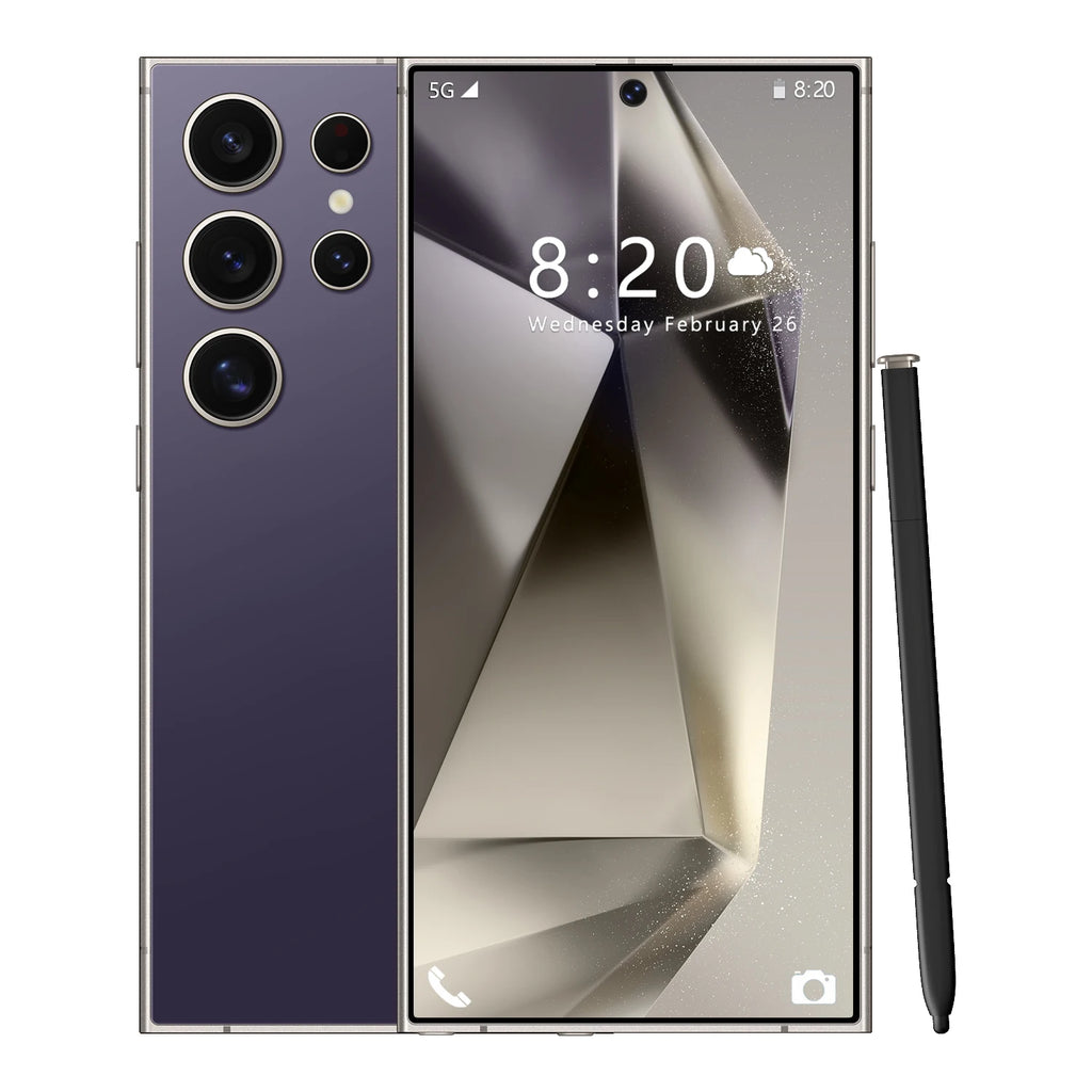SmartPhone 5G 2024 S24 Ultra16+1TB Mobile Phone Cell Gaming Phone Screen Dual SIM Deca Core 8000mAh 4G/5G Dual SIM