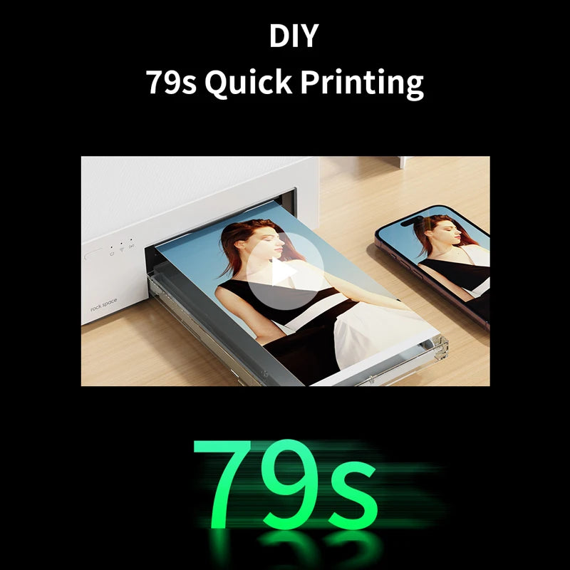 Mobile Skin Printer Printer Digital Instant Pocket Smartphone Mini Photo Printers Near Me for Mobile Phone 15 3D Printing Skin