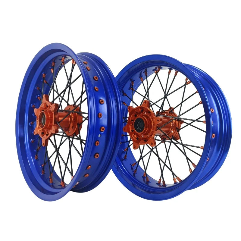 Hot Style Fit YZ/YZF 250/.450 2014-2024 16/17 Inch Wheels Set Motorcycle Supermoto Dirt Bike Wheels