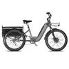 Wholesale 3 Hydraulic Brake 24x3.0 Inch Fat Tire 500W 750W Cargo Trike Long Range Tricycle 15AH Full Accessories Cargo Pets Kids