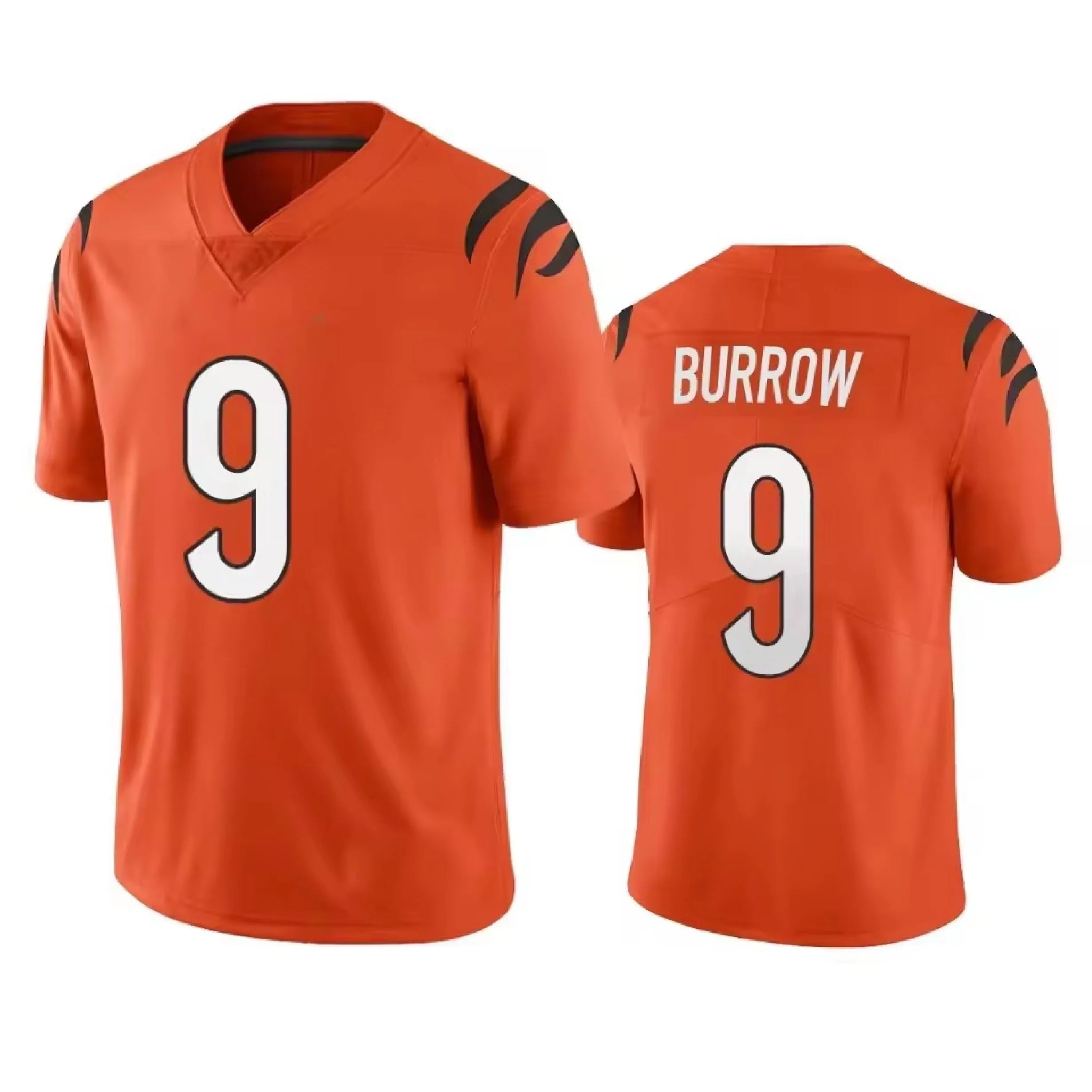 Men's CIN Team Football Jerseys 9 Joe Burrow 1Ja'Marr Chase 2 McPherson Stitched American Football Game Limited Jersey Shirts