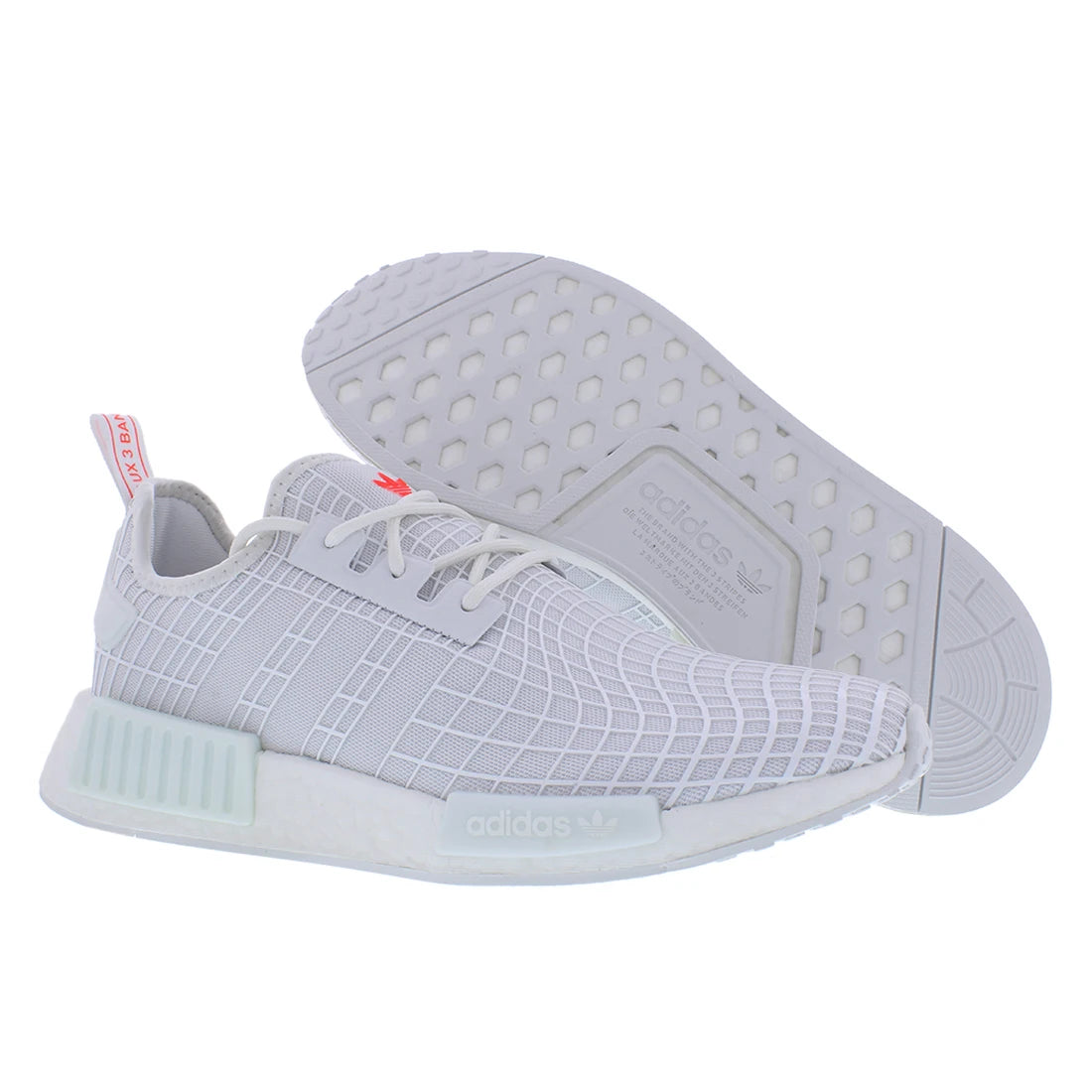 For Originals NMD_R1 Men's Running Shoes Cloud White/Solar Red/Cloud White | 100% Authentic Made in Vietnam