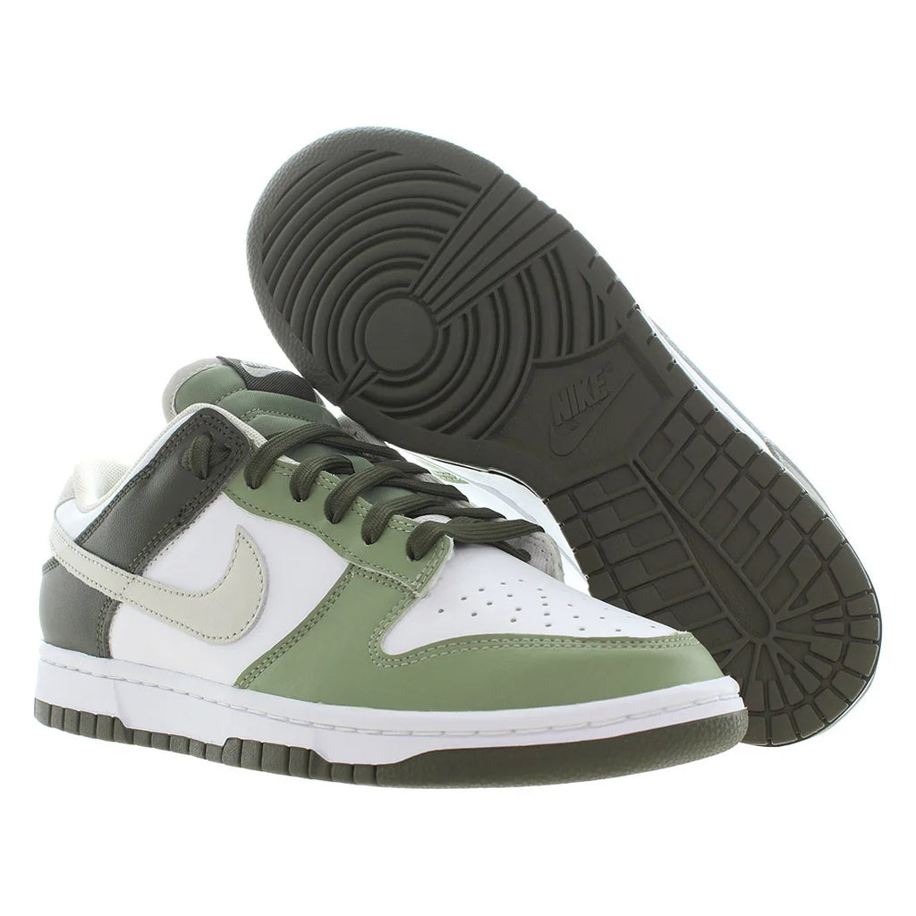 For Dunk Low Mens Shoes Model MSS-FN6882100 Color White/Light Bone/Oil Green 100% Authentic