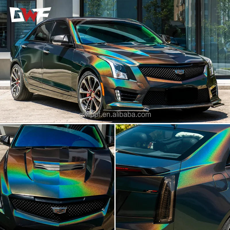 Air Bubble Free Good Quality Popular Chrome Laser Red Wholesale Price Advertising Full Body Film Car Wrap Vinyl