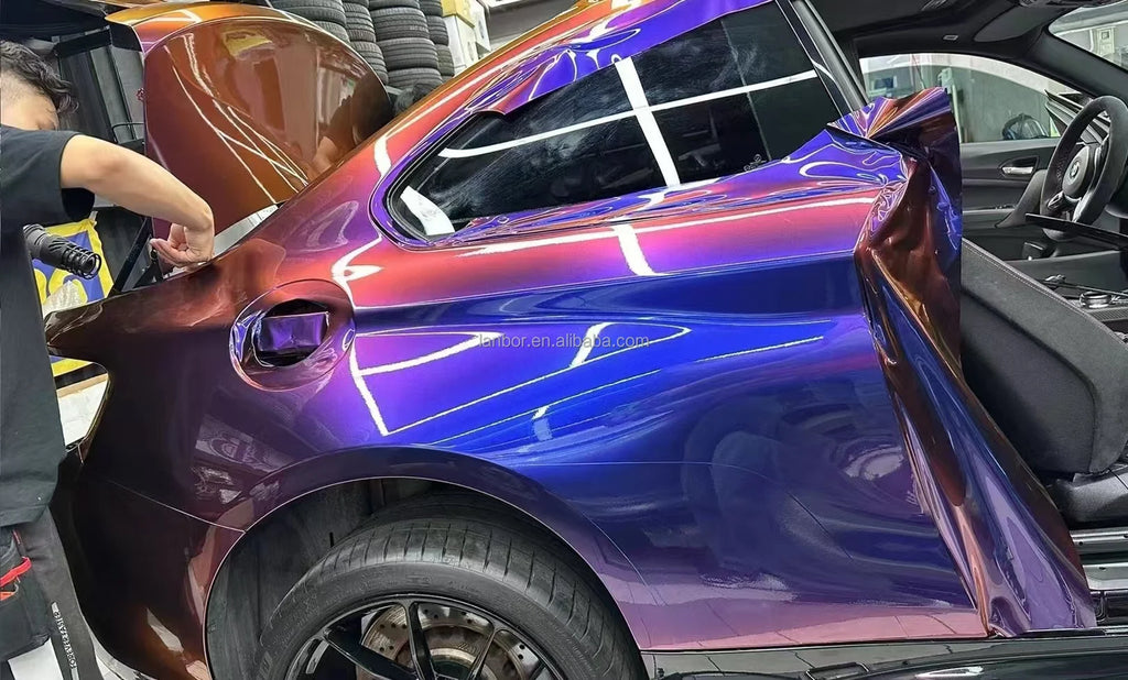 2024 Hot Sales New PET Chameleon Auto Wrapping Vinyl Sticker /auto Wrapping Foil 1.52*18m/roll